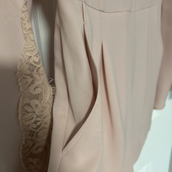 Blush pink BCBGMAXAZRIA romper/jumpsuit SIZE 0 - Picture 6 of 10